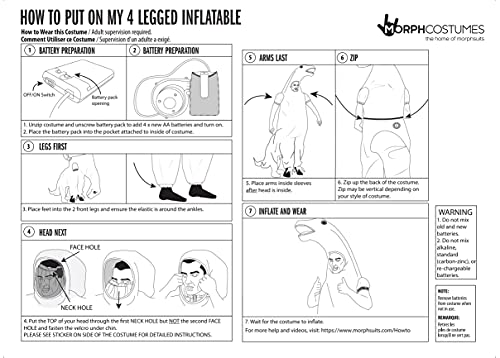 Disfraz Inflable de Flamingo para Niños miniatura 7