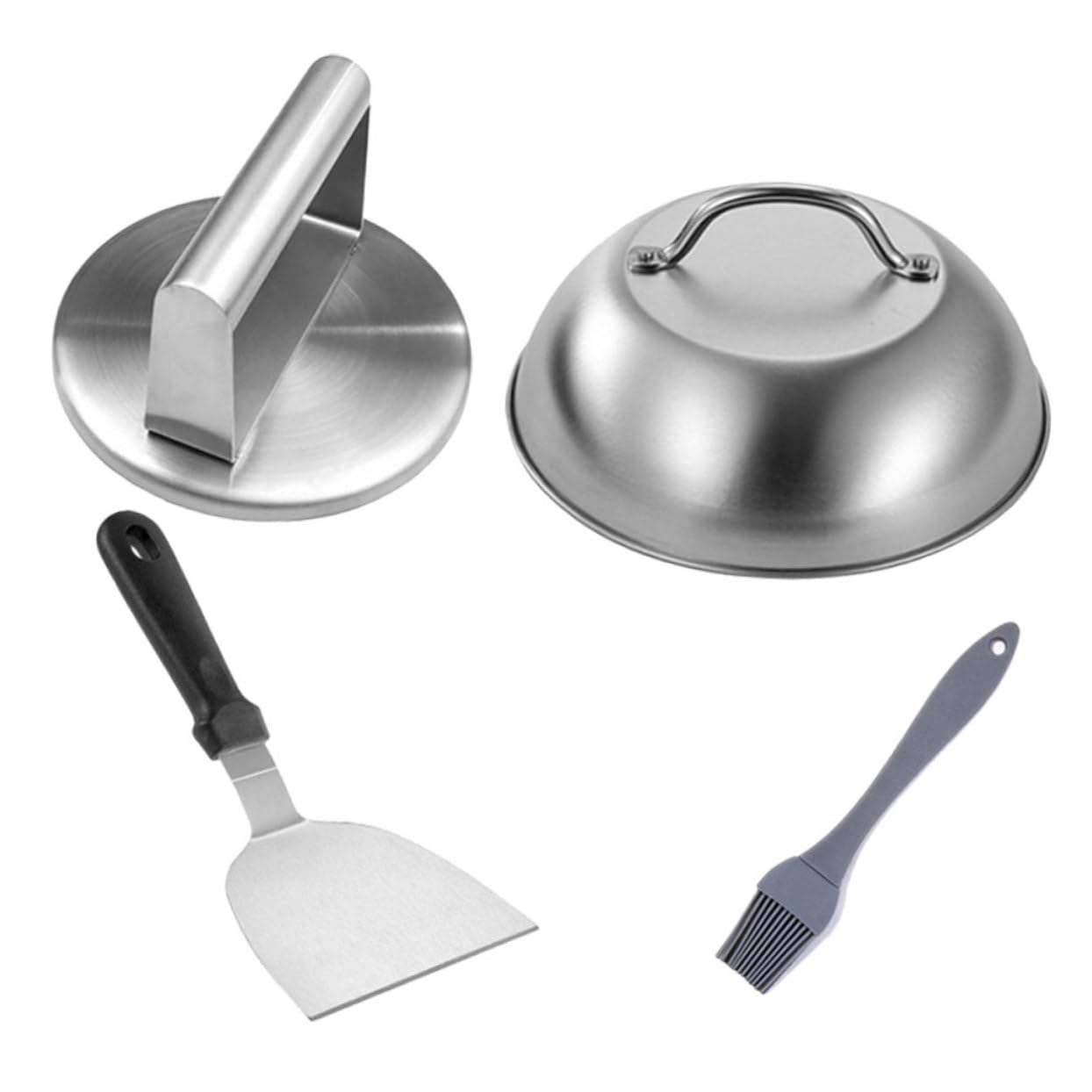 Abaodam Stampo per Hamburger in Utensile da Manico Ergonomico per Modellare Polpette e Torte Carne