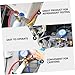 MAGICLULU Car Ac Manifold Gauge Set with Refrigeration Hoses, Automotive Air Conditioner Pressure Gauge Tool Kit for Air Conditioning Maintenance and Recharge Random Color