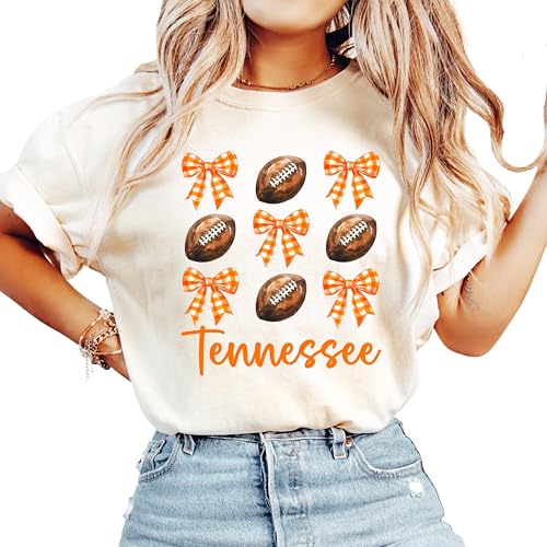 Tennessee Football Shirt for Women and Teens Game Day Fall Football Oversized Tee3