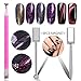 Saviland 3pcs Magnet Pen Magnetic Stick Nail Art Design Tools for Cat Eye Gel Nail Polish