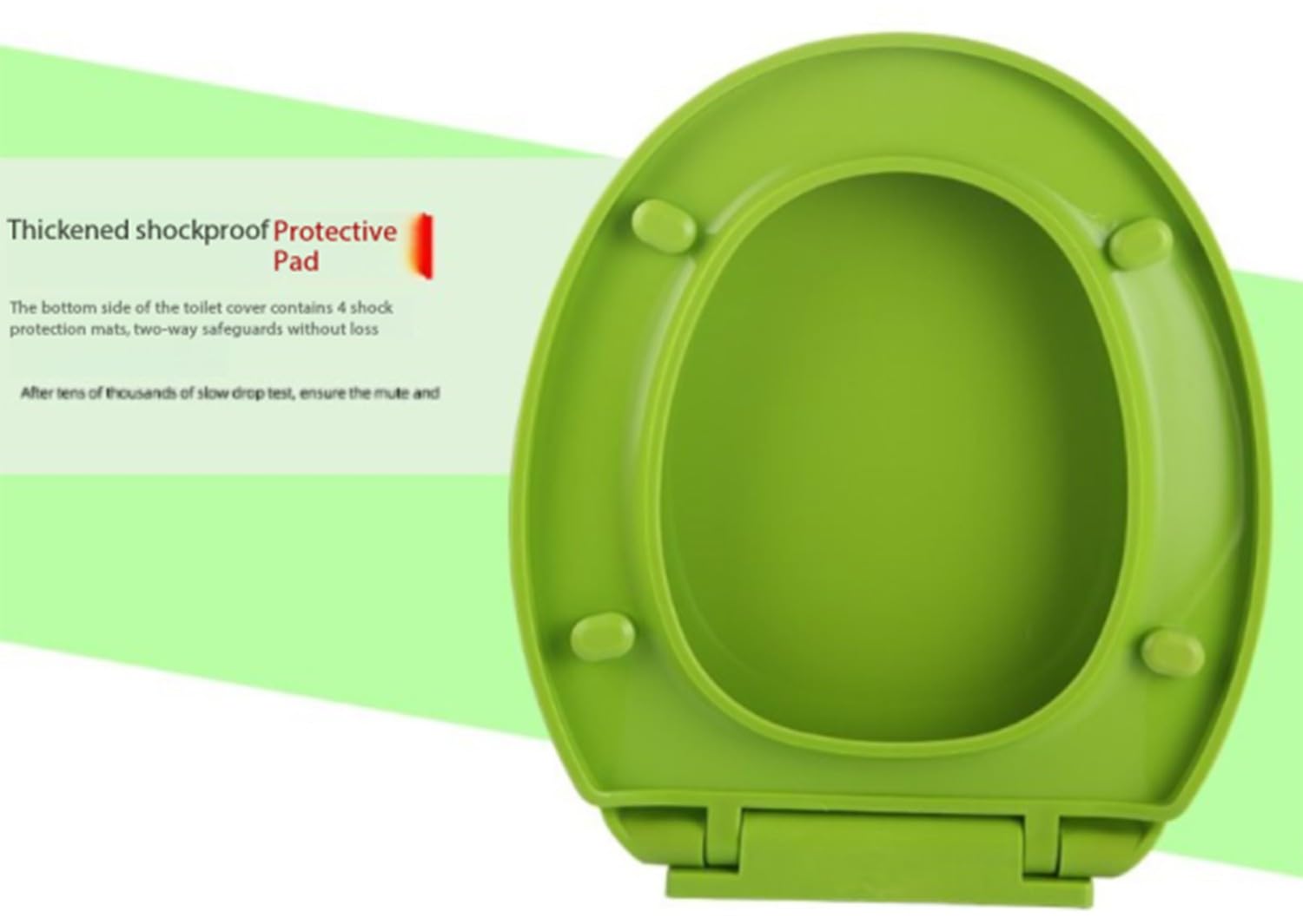 REHOOF Colorato Sedile WC Copriwater Universale con Chiusura Ammortizzata Soft Close, Copri WC Water, Coperchio WC con Sgancio Rapido,Seduta del WC, Coperchio Bagno A Forma di O 36 * 41Cm F