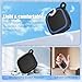 2-Pack Silicone Case for Tile Mate (2024/2022), Rugged Full Protective Cover for Tile Life360 Mate Tracker Anti-Slip Soft Tlie Mate Holder with Key Ring for Keys, Bag, Luggage, Pets (Black+Blue)