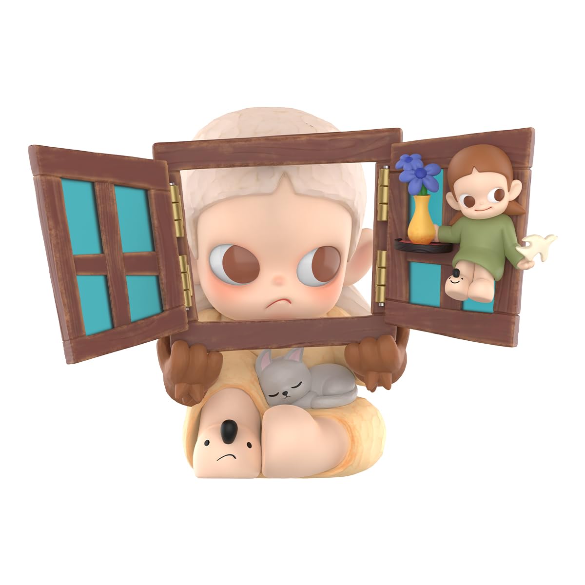 POP MART Zsiga Through Another Window Figure 1PC Articulated Character Premium Design Gifts for Women Fan-Favorite Collectible Art Toy