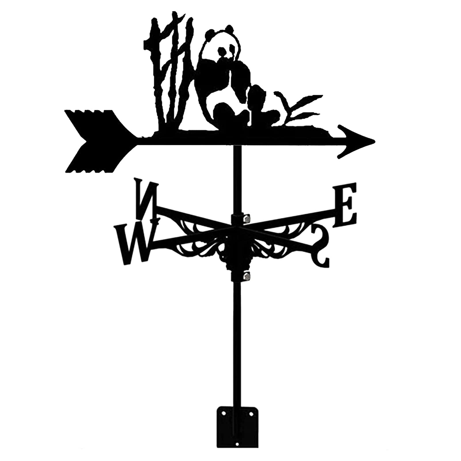 Wiatrowskaz Wiatrowskaz ze stali nierdzewnej do ogrodu Kreatywny wiatrowskaz Ogrodowy słupek Wiatrowskaz Wiatr do stoczni Kopuły szopy rolnicze (kolor: D) (A)