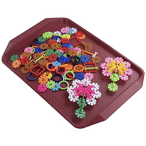 Qskely Fast-Food-Schalen aus Kunststoff zum Essen, 4er-Set