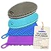 Silicone Sponges for Dishes - 4 Pack Dual-Sided Dish Scrubber and Sponge - Food Grade, BPA Free Silicone Dish Sponge & Housecleaning