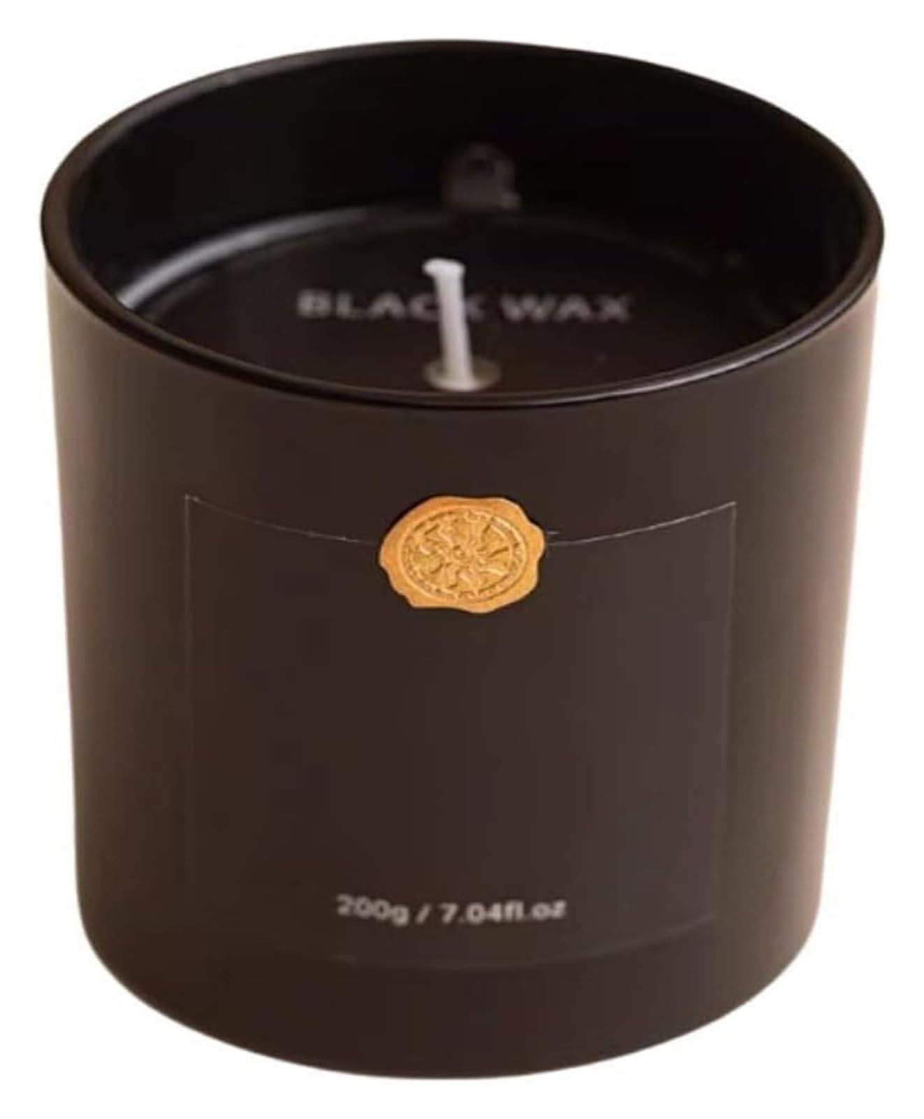 Scented Candle, Glass Candles Soy Wax Oils Aromatherapy Home Vacation Relaxation Spa Black White(Nero)