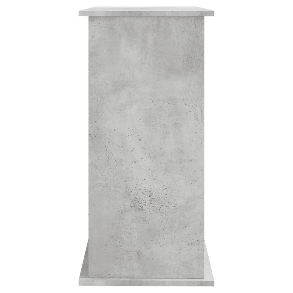 Homgoday Support pour Aquarium en Bois Multicouche Gris en Cément pour la Maison, Intérieur Extérieur Salon Chambre à Coucher, Dimensions : 81x36x73 cm