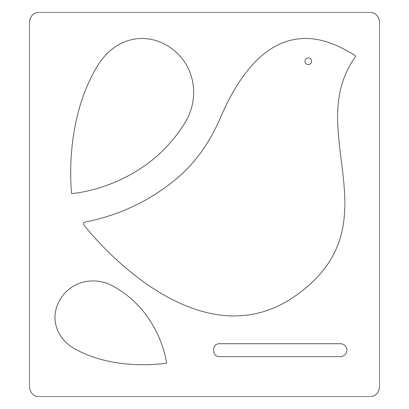 Amazon.com: Sizzix Bigz Die Scandinavian Bird by Jennifer Ogborn