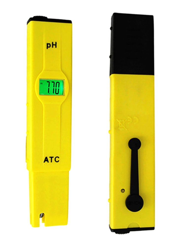 Plastic PH Meter Low Budget, 3.3 cm x 2 cm x 15.1 cm, Yellow