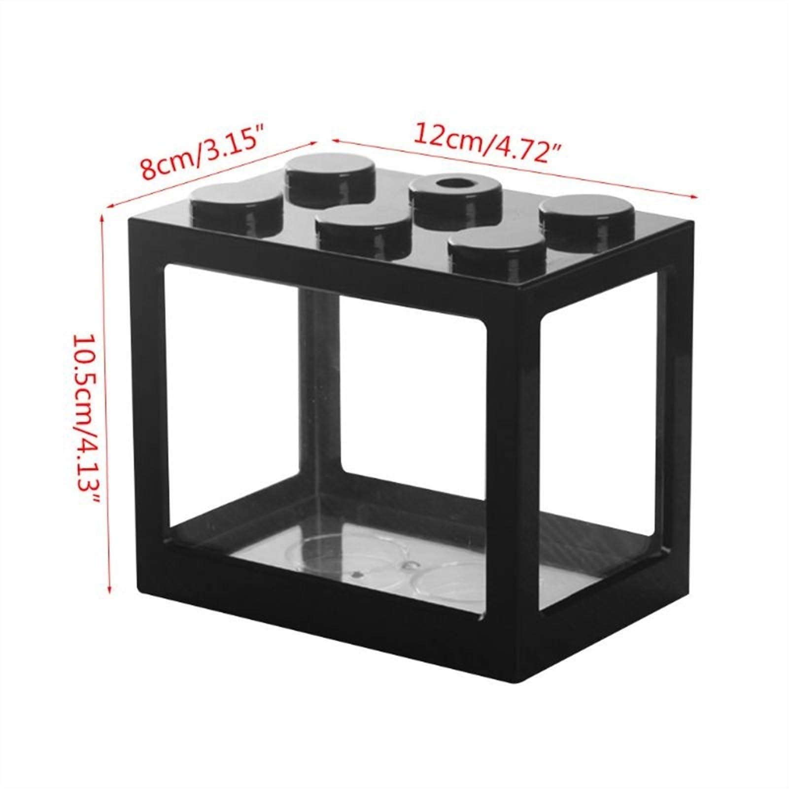 Mały Akwarium Akrylowy USB Mini Akwarium Akwarium Propagator Akwarium z oświetleniem LED Zbiornik dekoracyjny na biurko w domu i na biurko Złota rybka(Green)