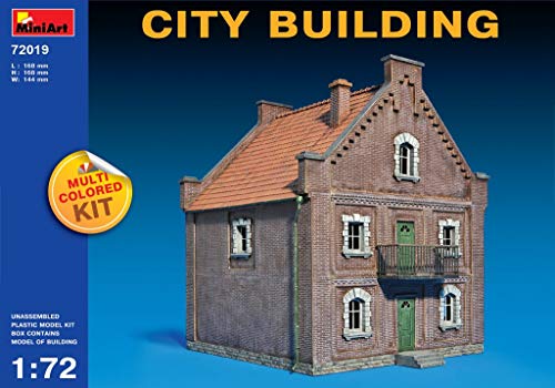 Kit City Building Miniart 1:72 maquette bâtiment plastique multicolore