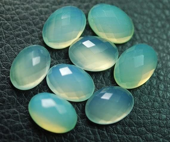Chalcedony Prenite pierres pour boucles d'oreilles bohèmes lors de vos soirées d'été