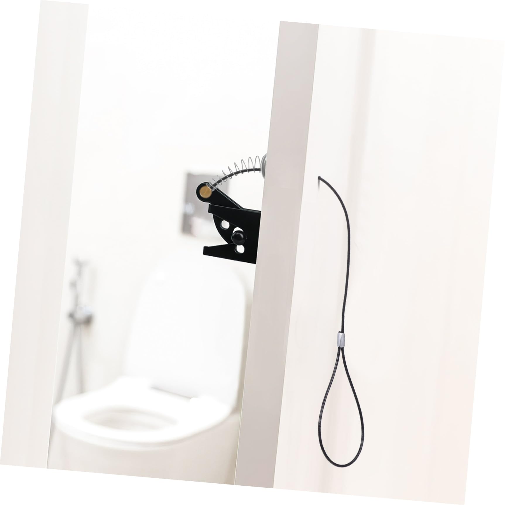 Pestillo Puerta Resorte de Tracción Acero Inoxidable Tirador de Cable para Puertas Metálicas Madera Seguridad Mejorada 2 Piezas Uso Exterior E Interior