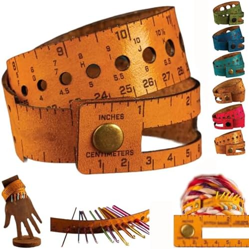 The Crafters' Multi-Wrap | 7-in-1 Leather Measuring Tool,Multifun...