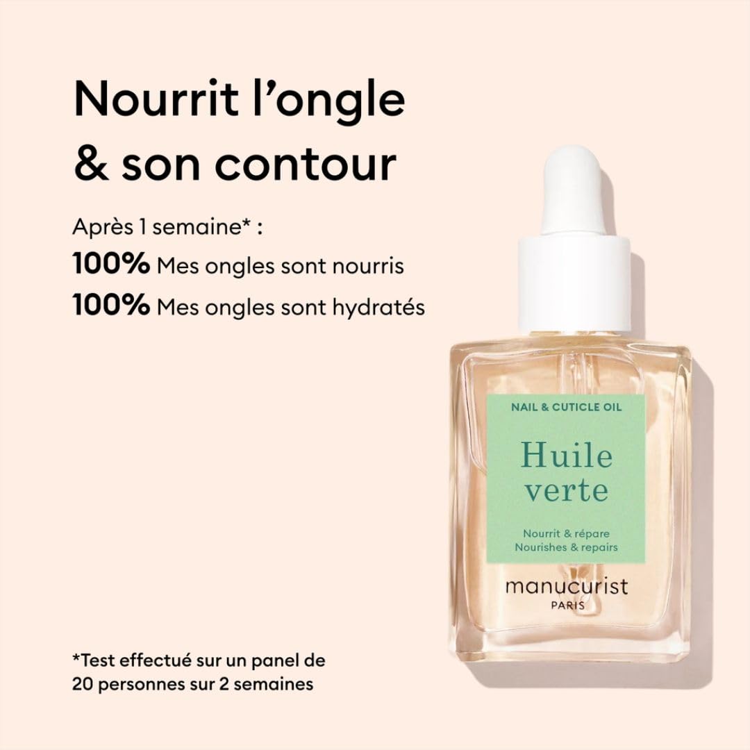 Manucurist Rescue Kit - Coffret Soins Ongles Abîmés : 1 Vernis Soin Ongle Base Traitante, 1 Masque de Nuit Réparateur, 1 Huile Cuticules Ongles - Made in France - Idee Cadeau Femme