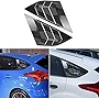 DLOVEG Rear Side Window Louvers Compatible for Ford Focus ST RS MK3 Hatchback Accessories 2012-2018 Air Vent Scoop Cover Louver (Carbon Firber)