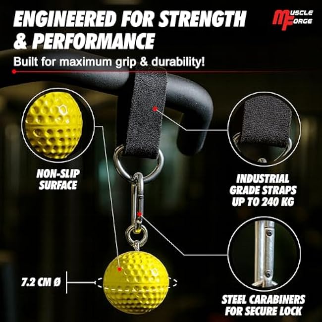 Training Grip Balls for Pull-Ups, Climbing, and Strength Training in the Gym or at Home