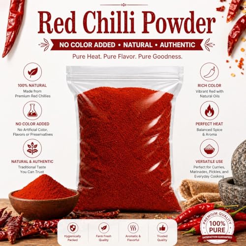 Image of Mirch (Chilli) Powder 200g, Pack of 2 | No Added Colours | Natural and Authentic Lal Mirch Powder