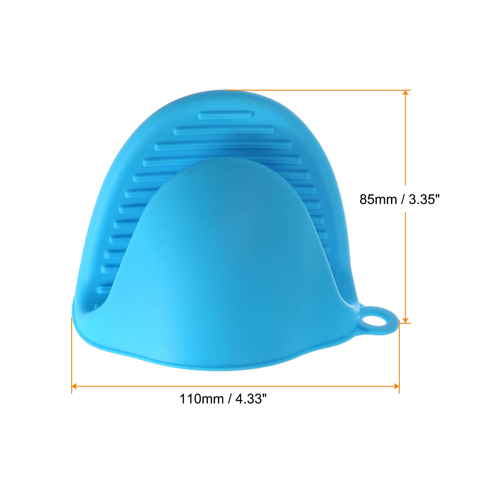 Lot De 4 Mini Gants De Four Sourcing Map - Silicone Résistant à La Chaleur - Jaune