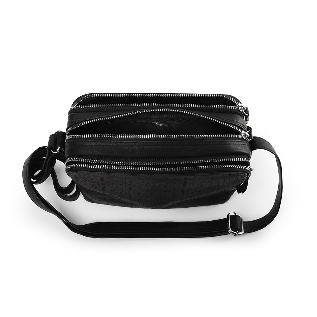 Laura Valle Bandolera Pequeña Mujer Modelo BENEIDA – Bolso Bandolera Mujer De Piel Auténtica Con Diseño Juvenil y Detalles Elegantes Ideal Como Bolso Hombro Para El Día A Día