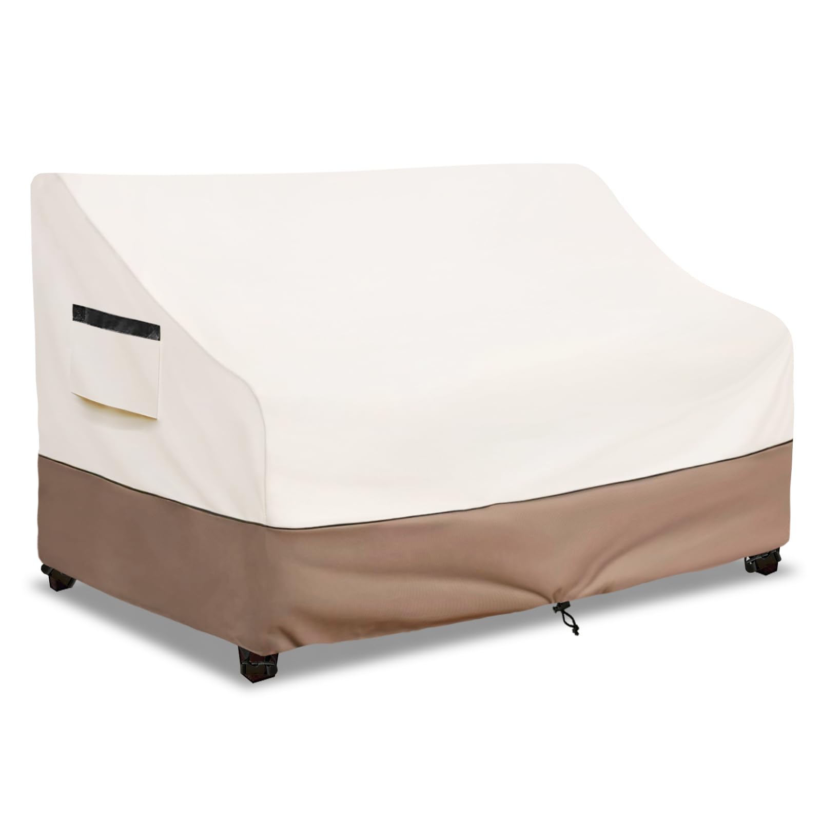 Copridivano da esterno, impermeabile, per mobili da giardino, 215,9 cm, copertura per mobili da esterno (beige)