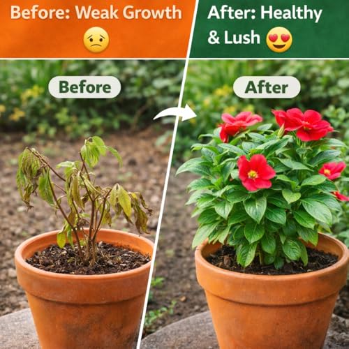 Image of Indian Gardens - Seaweed Fertilizer 10 Kg | Organic Seaweed Extract | Plant Growth Booster, Root Enhancer & Flowering Booster | For Indoor, Outdoor & All Plants