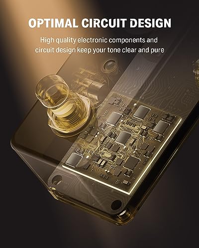 Image of Donner Guitar Delay Pedal for Pedal Boards, Electric Guitar, Yellow Fall Analog Delay Mini Guitar Effect Pedal Vintage Delay, True Bypass