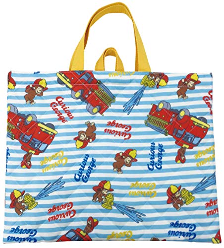アイプランニング レッスンバッグ おさるのジョージ キルト ブルー W39×H31cm K1376B