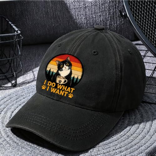 Gorra de béisbol negra ajustable de algodón Pishovi miniatura 3