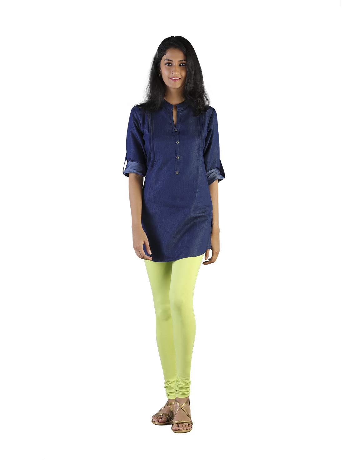 Churidar Leggings for Women | Super Stretchable Cotton Elastane | Wide Waistband | Comfortable Daily Ethnic, Casual & Kurti Wear-image-1