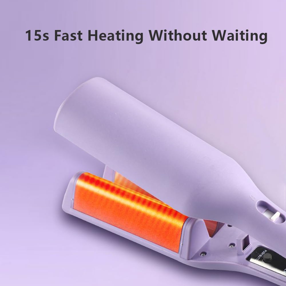Amazon.com: V Shape Curling Iron 32mm Hair Deep Waver Adjustable
