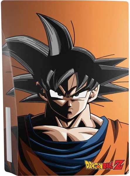 Skinit Decal Gaming Skin Compatible with PS5 Bundle - Officially Licensed Dragon Ball Z Goku Portrait Design