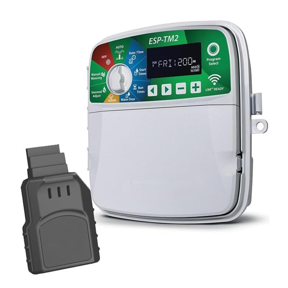 Suinga - Programador riego Wifi Rain Bird ESP-TM2 12 zonas exterior + LNK inalámbrico. Controla a distancia hasta 12 zonas de riego automático.