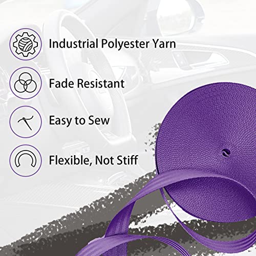 Image of Polyester Webbing Strap 16+Colors - 1 inch&1.5 inch&1.9 inch - 16.5 25 33 55 Yards Heavy Duty Webbing Roll, Flat Webbing Strap for Indoor&Outdoor Gear, Climbing, DIY Crafting, Repairing