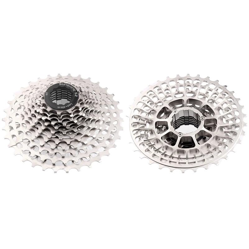 Cassettes Y PiñOnes Cassette Ultraligero for Bicicleta de Carretera, Volante de inercia de 11 velocidades y 12 velocidades, Rueda Libre de 11-28/32/34/36 Dientes Rueda Libre