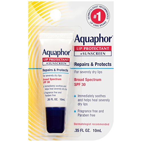 Aquaphor Lip Repair + Protect, Broad Spectrum SPF 30, .35 Fl Oz (Pack of 3) by BEIERSDORF INC. BEAUTY