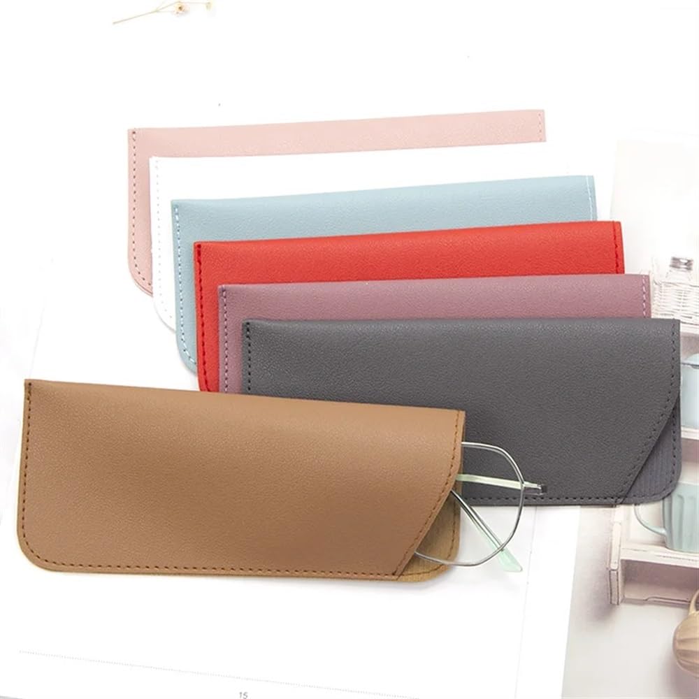 2/5/10 szt. Unisex torba na okulary ze skóry PU ochronne etui na okulary przeciwsłoneczne etui do czytania etui na okulary ochronne etui akcesoria