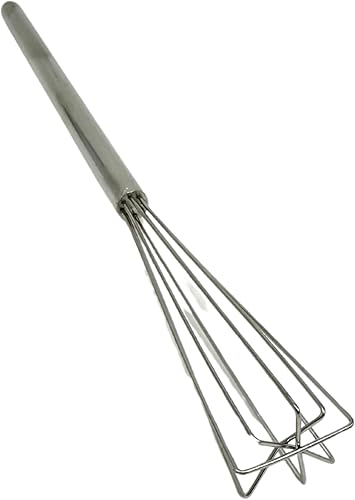 Miniatura 10 de Rattleware Batidor de café expreso plateado de mango largo para cocinas comerciales domésticas o domésticas reduce los grumos mezcla bebidas