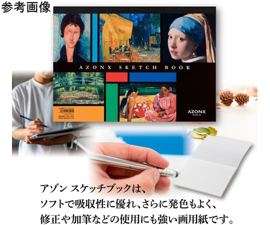 Amazon.co.jp: セキセイ 西洋絵画巨匠デザイン スケッチブック A4 AX