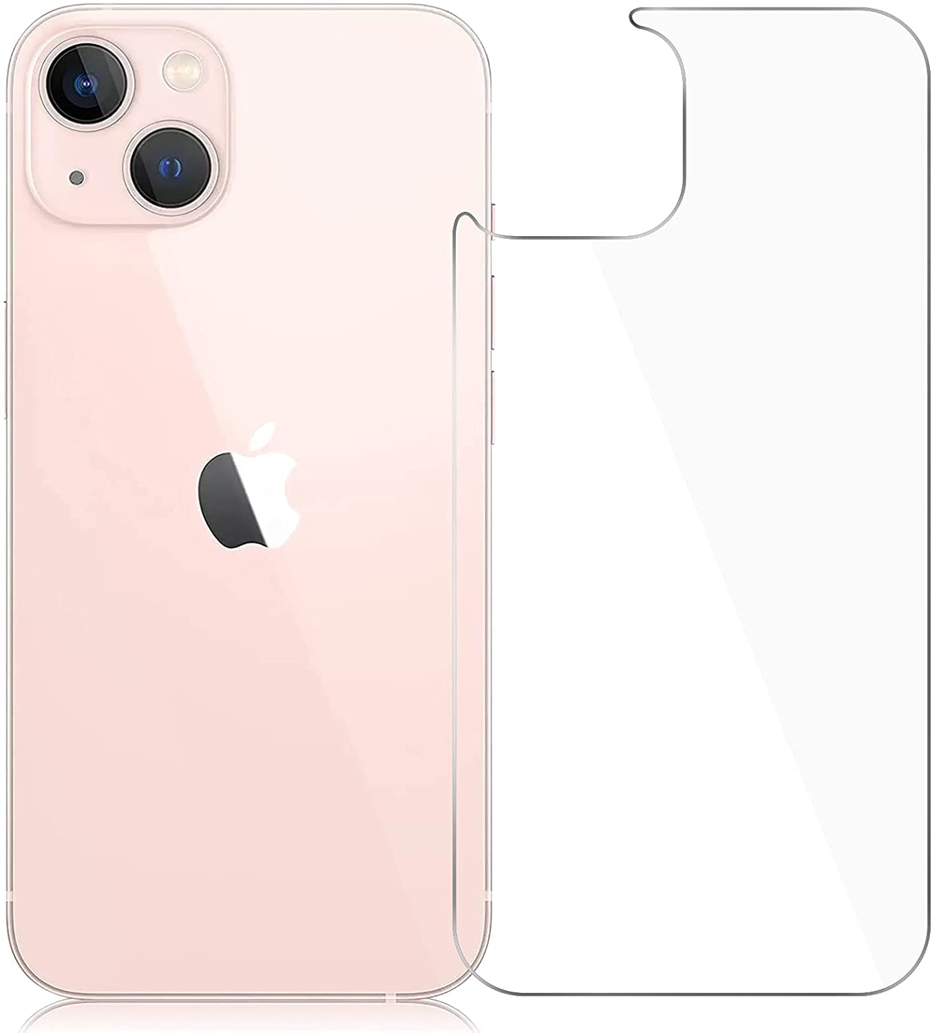 [2 Pack] iPhone 13 Back Screen Protector for iPhone 13, Anti Scratch/Bubble Back Tempered Glass Screen Protector Ultra Thin Rear Film for iPhone 13 (6.1 inches)-image-0