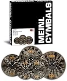 Meinl Cymbals Beckenset Classics Custom Dark — mit 14 Zoll Hihat, 16 Crash, 18 China und 20 Ride — B12 Bronze, Dunkles Finish (CCD-CS1)
