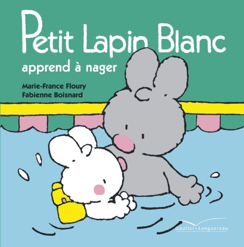 Petit Lapin Blanc apprend à nager
