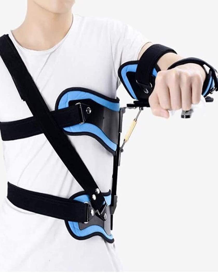 Inmovilizador de órtesis de abducción de hombro para adultos, soporte fijo ajustable para fractura humeral para lesiones en las articulaciones del hombro, soporte de cabestrillo para brazo