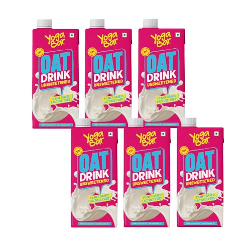 Yogabar Oat Milk Unsweetened (6x1L) | Barista Approved | Fortifie...