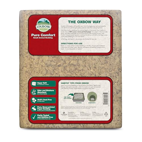 Oxbow Pure Comfort Bedding, Rabbit, Hamster, & Guinea Pig Bedding, Bunny Supplies for Litter Box, Pet Safe, 99.9% Non-Dust, Natural, 56 Liter Bag - Image 3
