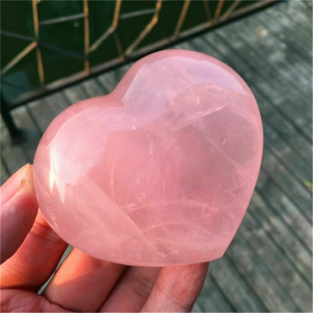 AUOQKQUT Beautiful Quartz Crystal Heart (Size : 5pcs)