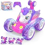 Buoeuik Macchina Telecomandata Bambina, Giocattoli Unicorno Giochi Bimba 3 4 5 6 7 Anni Femmina Macchinina Radiocomandata Acrobatica Auto RC Gioco Bambini Regalo Compleanno Natale Car Rosa