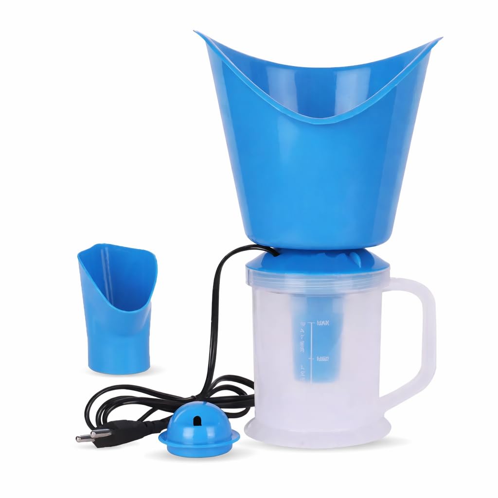 Facial Steam Vaporizer for Face & Steam Inhalation – Nano Steam Face Steamer with Fast Heating, 3 IN 1, Detachable Nose Cup-image-5